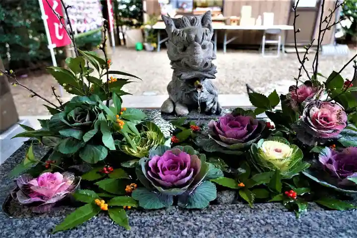 滑川神社 - 仕事と子どもの守り神の手水舎