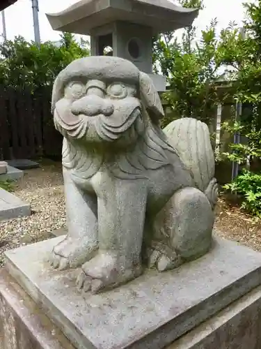 阿豆佐味天神社 立川水天宮の狛犬