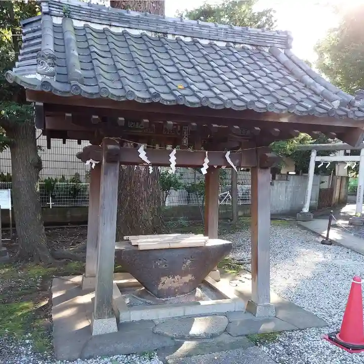 天祖神社(上目黒天祖神社)の手水舎
