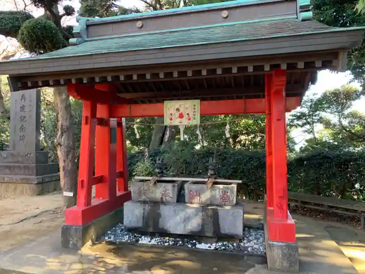 森浅間神社の手水舎