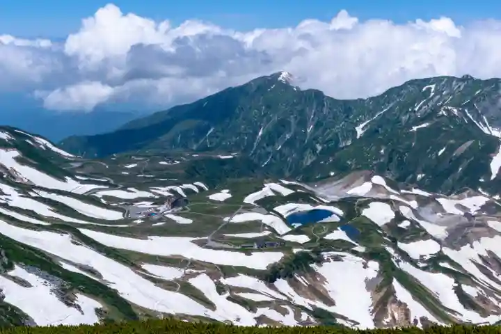 雄山神社峰本社の景色