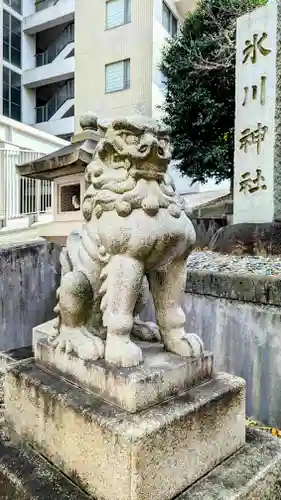 白金氷川神社の狛犬
