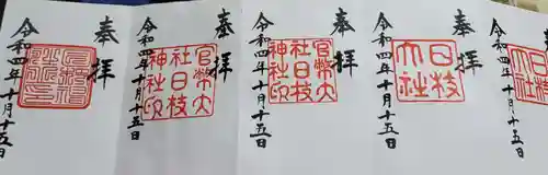 日枝神社の御朱印