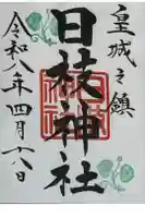 日枝神社の御朱印