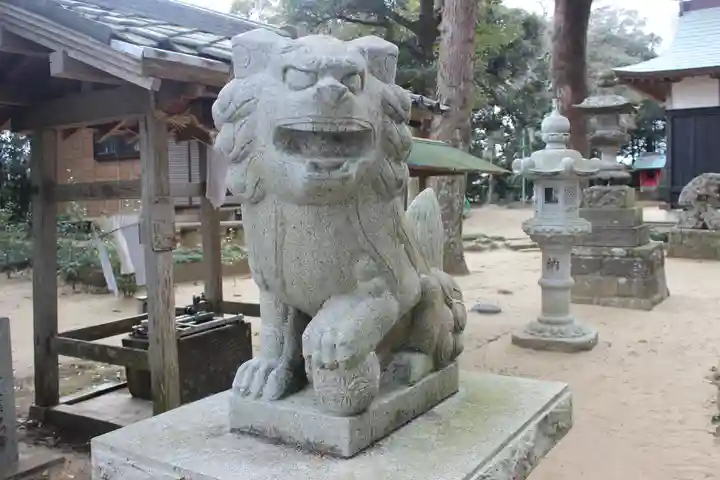 武射神社の狛犬