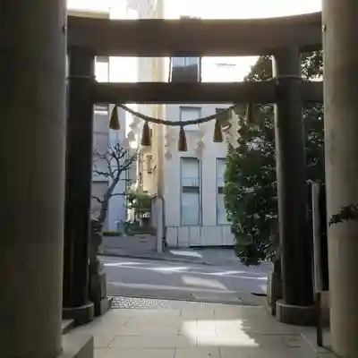 築土神社の鳥居
