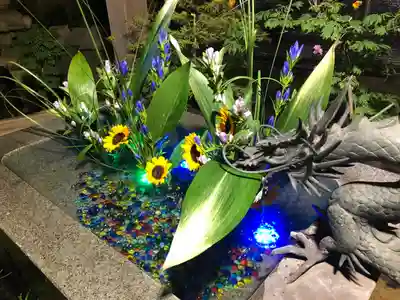 東海市熊野神社の手水舎