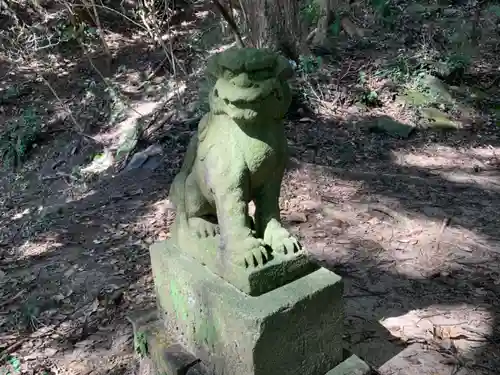 神社(名称不明)の狛犬