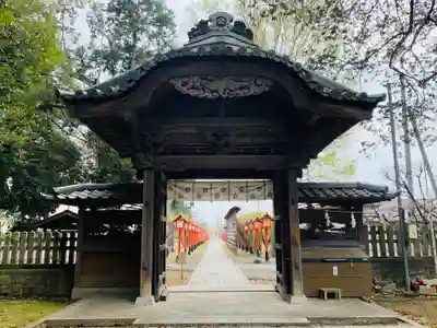 朝日森天満宮の山門・神門