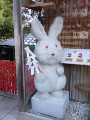 地主神社の狛犬