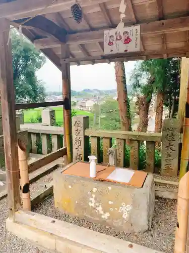 川田八幡神社の手水