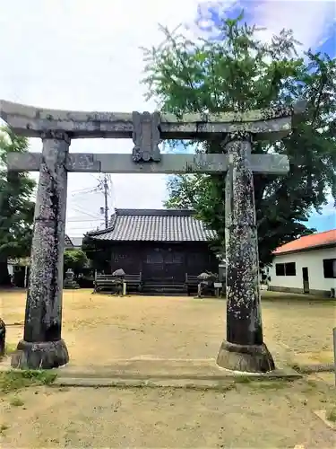 大魚神社　海中鳥居の鳥居