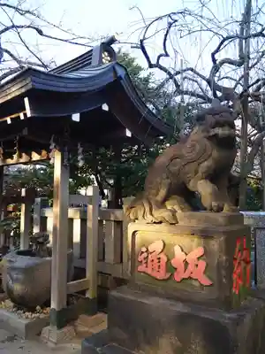 牛天神北野神社の狛犬