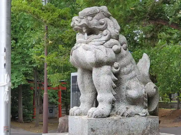 富良野神社の狛犬