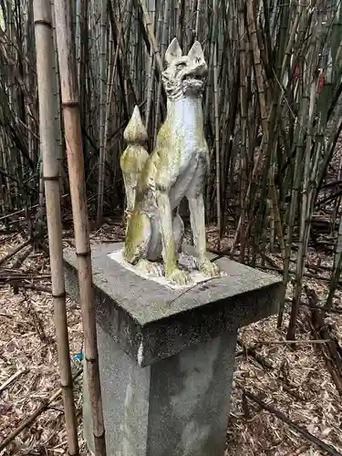 知行寺山稲荷大権現跡の狛犬