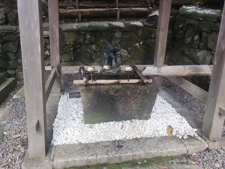 葛川息障明王院の手水舎