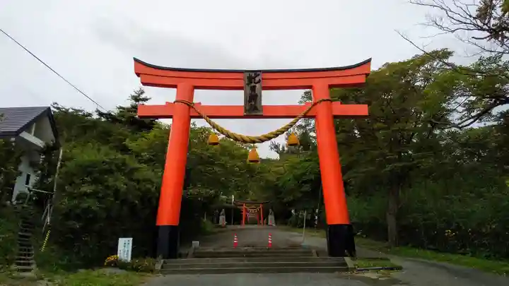 虻田神社の鳥居
