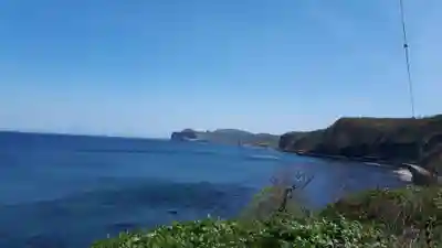 忍路神社の景色