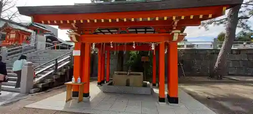 五社神社　諏訪神社の手水