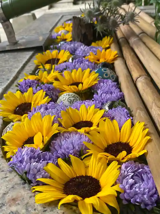 新田神社の手水舎