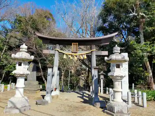 下総国三山　二宮神社の鳥居