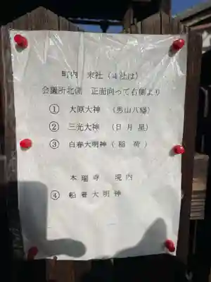 大原大神/三光大神/白春大明神(京都府)