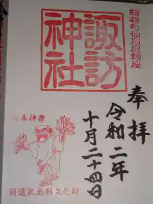 諏訪神社の御朱印