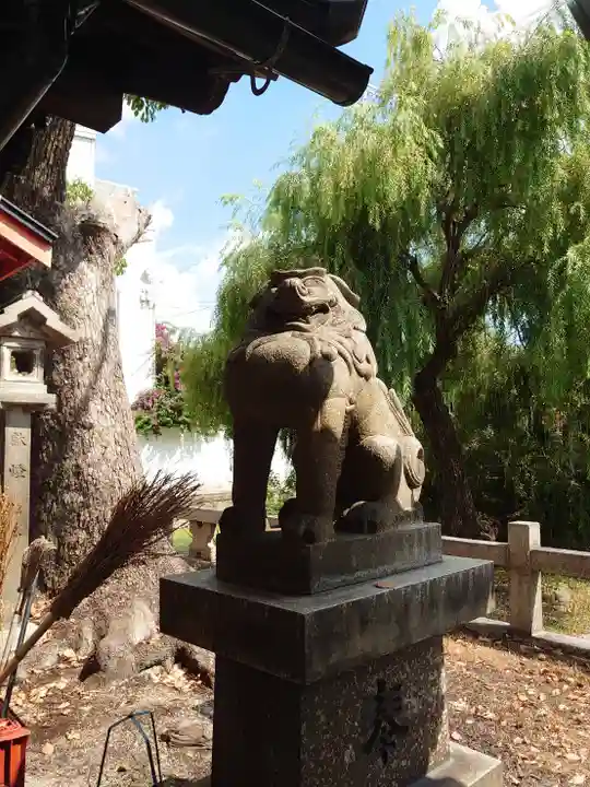 浅澤社(住吉大社境外末社)の狛犬