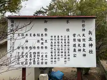 兵主神社の御朱印 2022年01月