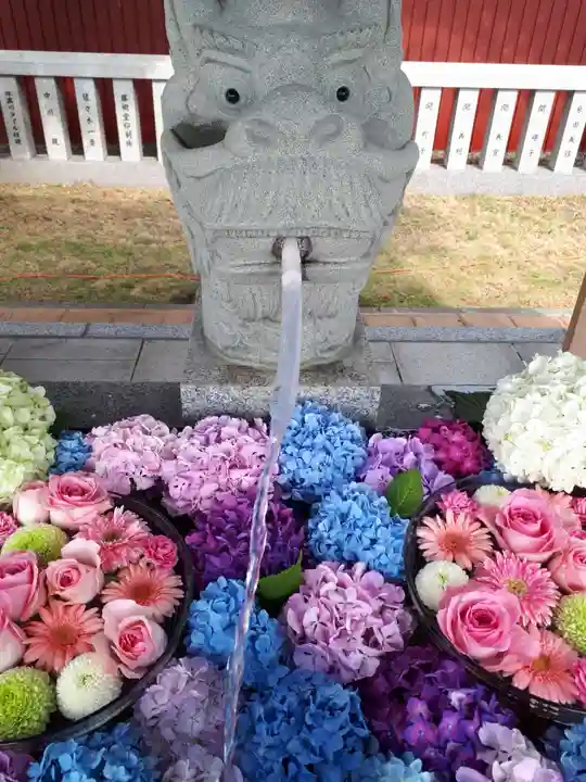 新川皇大神社の手水舎