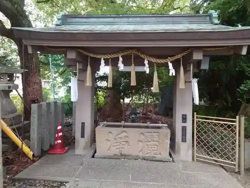 津田八幡神社の手水