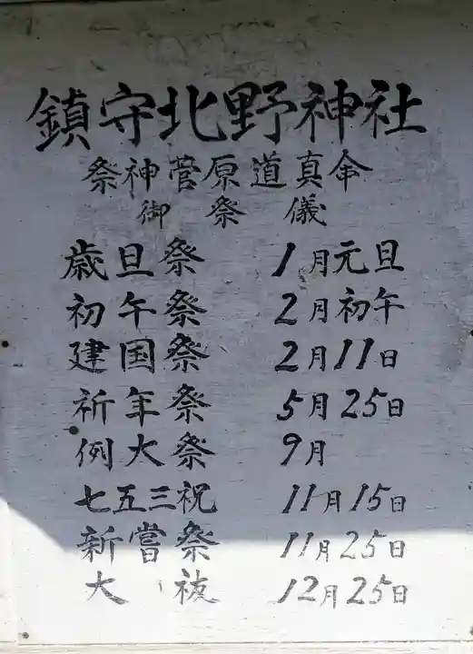 松が丘北野神社のその他建物