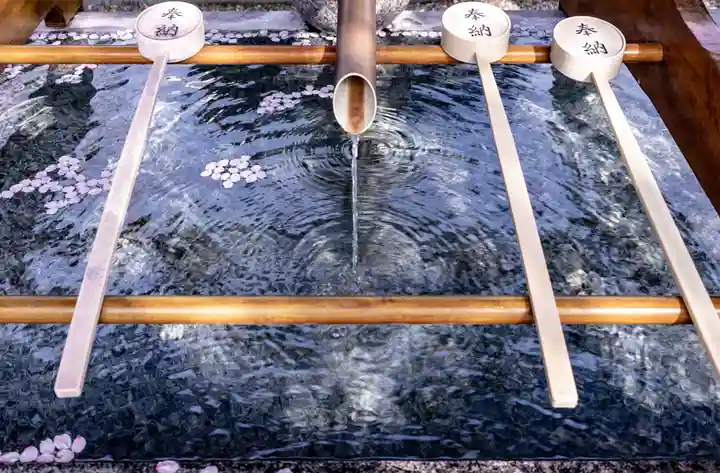 阿部野神社の手水舎