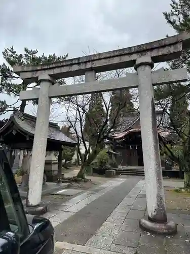 越中白山総社の鳥居