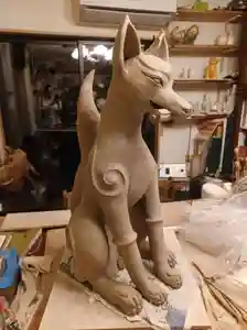 斗瑩稲荷神社の狛犬(2022年07月02日(土) 09時11分48秒投稿)