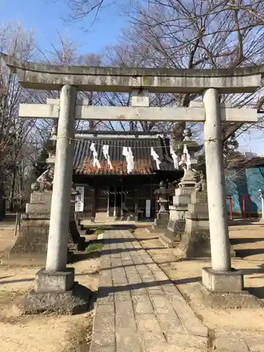 佐間天神社の鳥居