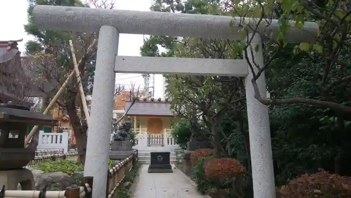 蒲田八幡神社の鳥居