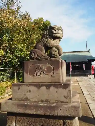 谷原氷川神社の狛犬