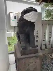 築土神社の狛犬