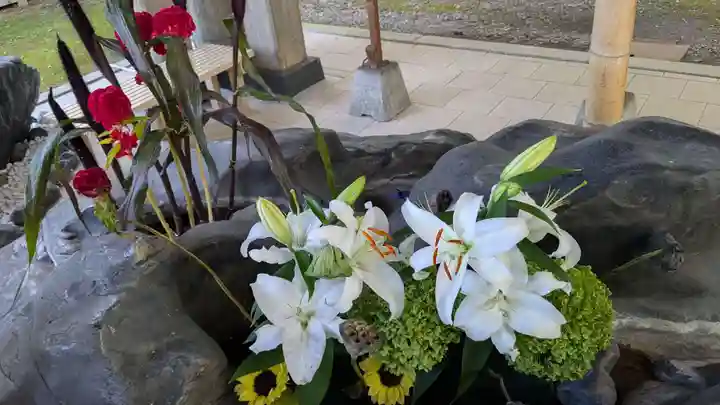 上川神社の手水舎
