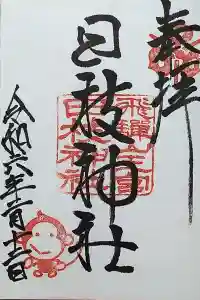 日枝神社の御朱印 2024年02月27日(火)投稿