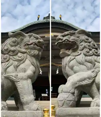 難波神社の狛犬