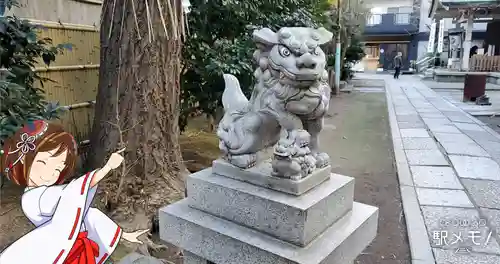 銀杏岡八幡神社の狛犬