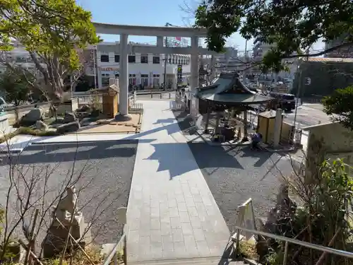 白旗神社の鳥居