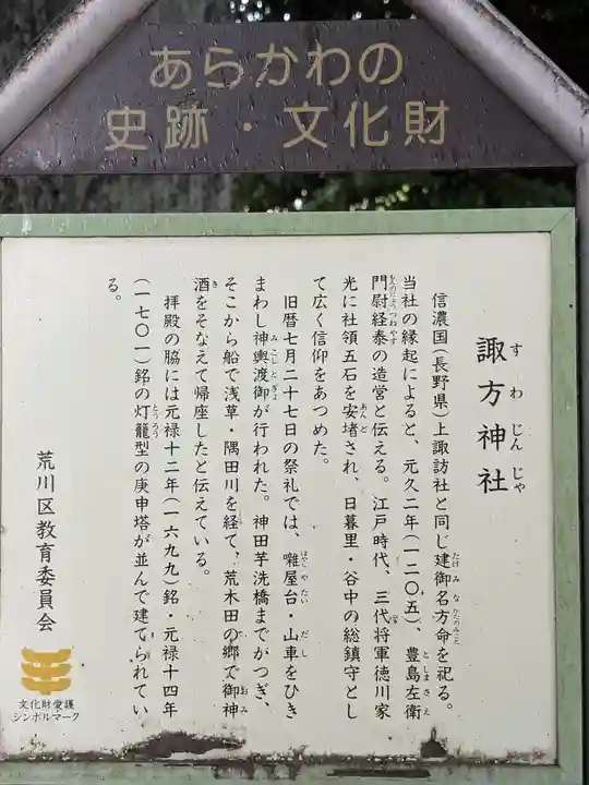 諏方神社(東京都)