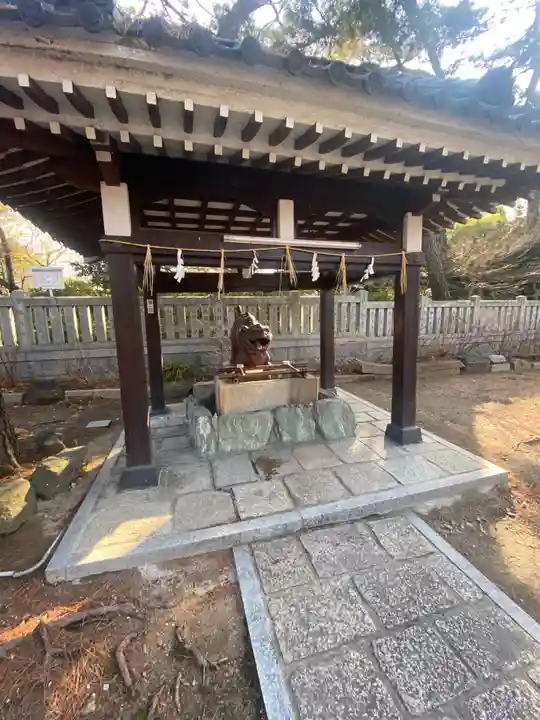 阿部野神社の手水舎