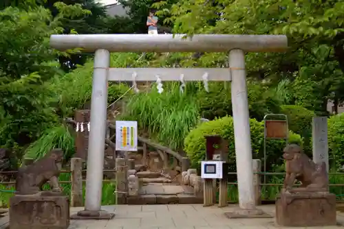 鳩森八幡神社の鳥居