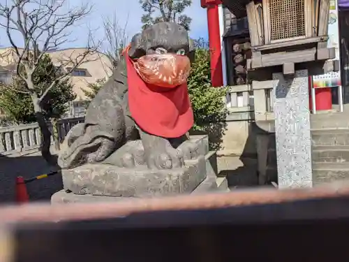 元郷氷川神社の狛犬