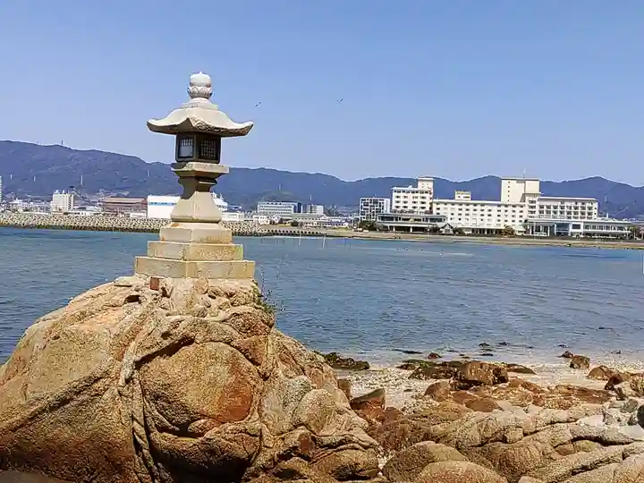 八百富神社の景色