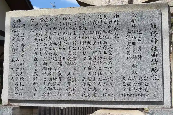 熊野神社の歴史